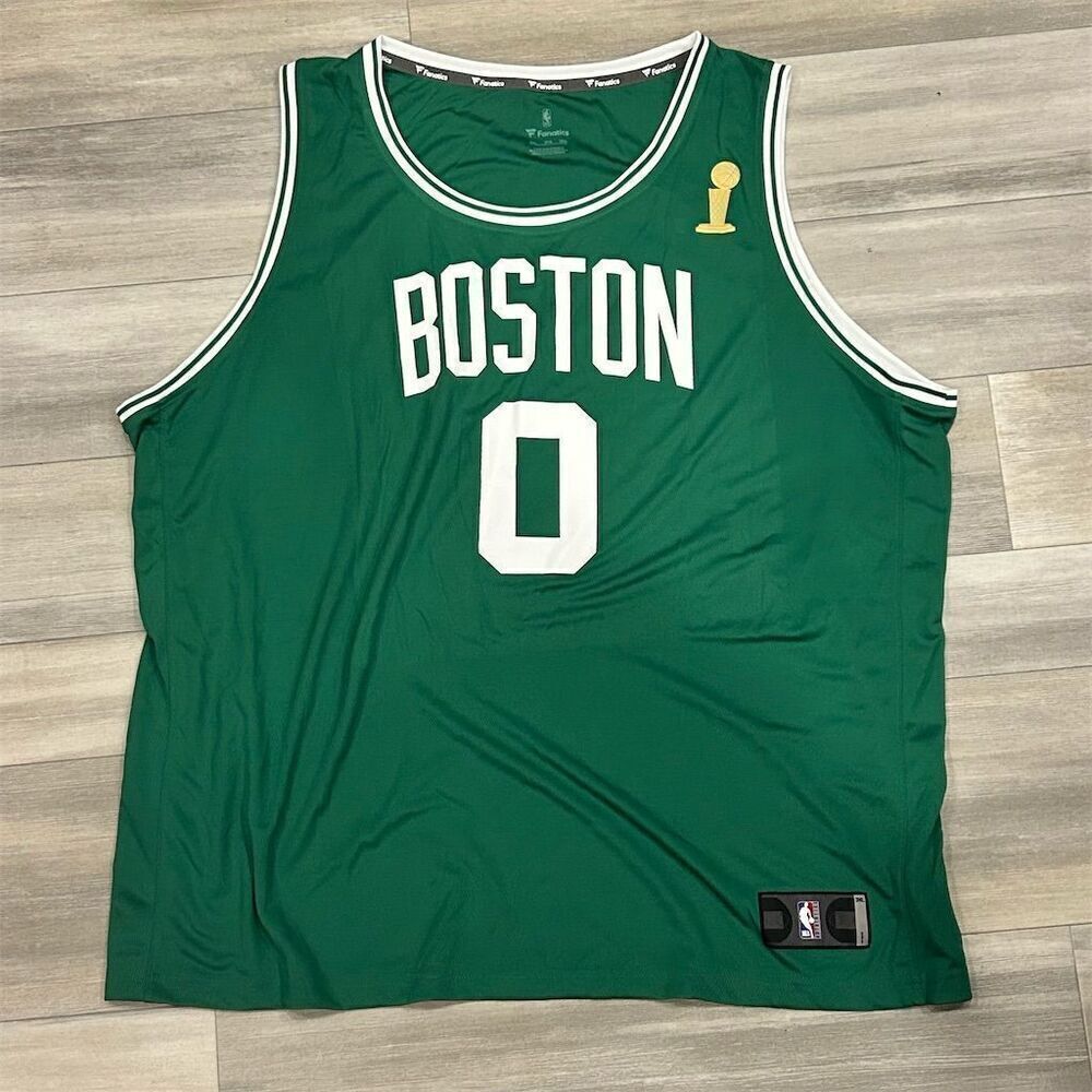 Boston Celtics Jayson Tatum #0 Men's 3XL Green NBA Jersey Fanatics